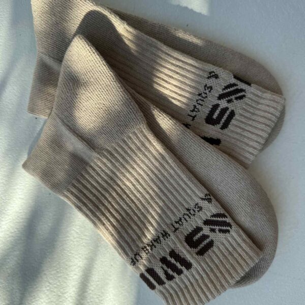 SKARPETKI WU&S beżowe